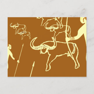 Peinture rupestre tassili préhistoire  ポストカード