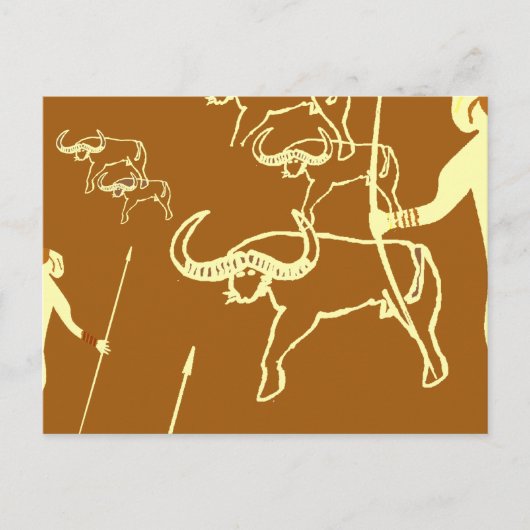 Peinture rupestre tassili préhistoire  ポストカード (正面)