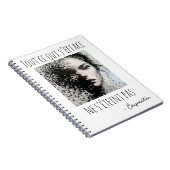 Peinture visage noir et blanc en pixel  ノートブック (右側)