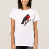 peito-vermelho-grande (Sturnella defilippii), Tシャツ (正面)