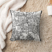 Pekanbaru Indonesia City Map クッション (ブランケット)