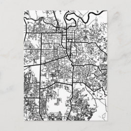 Pekanbaru Indonesia City Map ポストカード