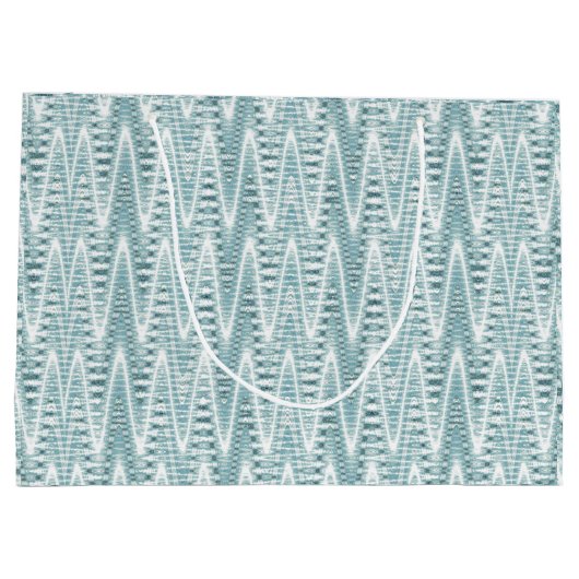 Pekinの白いアヒル-反射の自然の写真 ラージペーパーバッグ (裏面)