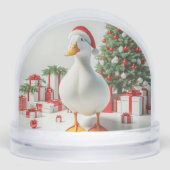 PEKIN CHRISTMAS DUCK SNOW GLOBE (正面)