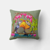 Pekin Robins—Leiothrix Love Never Fails クッション (裏面)