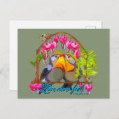 Pekin Robins—Leiothrix Love Never Fails ポストカード (正面/裏面)