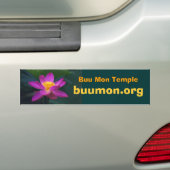 pekinensisのrubraのBuu月曜日の寺院、buumo… バンパーステッカー (車上)