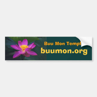 pekinensisのrubraのBuu月曜日の寺院、buumo… バンパーステッカー