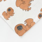 Pekingeseパーソナライズな一流の白い犬 フリースブランケット (角)