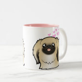 Pekingese愛(切られるショー) ツートーンマグカップ (正面右)