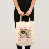 Pekingese愛(切られるショー) トートバッグ (正面(商品))