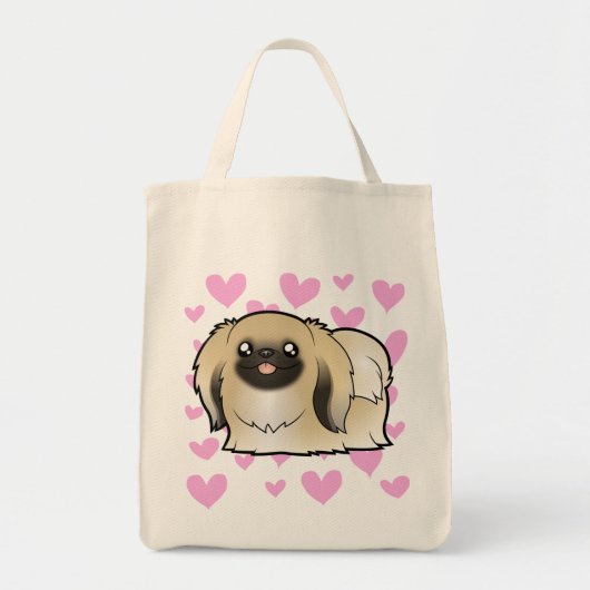 Pekingese愛(切られるショー) トートバッグ (正面)