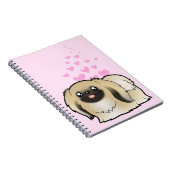 Pekingese愛(切られるショー) ノートブック (右側)