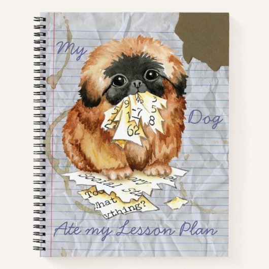 Pekingese 食べ My Lesson Plan ノートブック (正面)