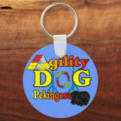 Pekingese_Agilityギフト キーホルダー (正面)