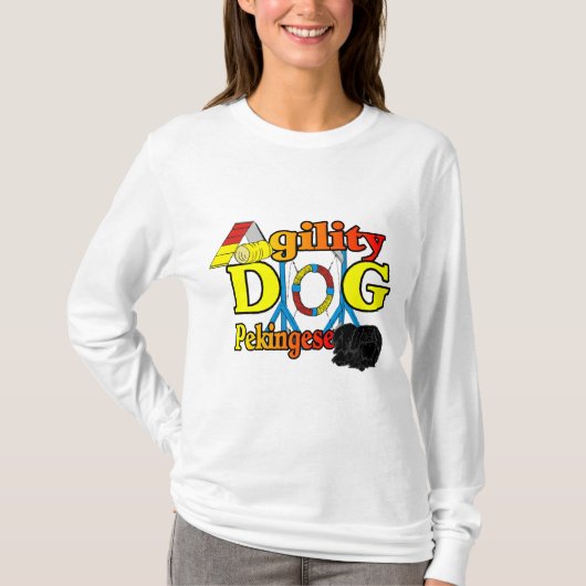 Pekingese_Agilityギフト Tシャツ (正面)