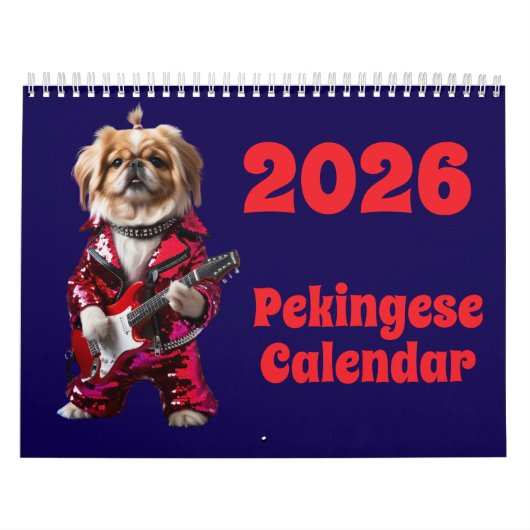 Pekingese Calendar カレンダー (カバー)