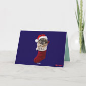 Pekingese Christmas Cookie Card カード (裏面)