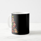 Pekingese Christmas Tree Ornament Funny Dog Gift コーヒーマグカップ (正面左)