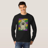 Pekingese Jester Mardi Gras Dog Mom or Dad Tシャツ (正面フル)