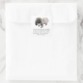 Pekingese Keepsake - MALE スクエアシール (バッグ)