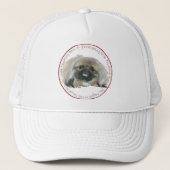 Pekingese Wisdom - Thinking BIG キャップ (正面)