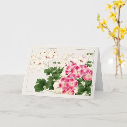 Pelargonium by Tanigami Konan カード (黄色い花)