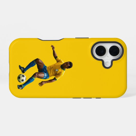 Pele - Brazil iPhone 16ケース (裏面横)