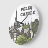 Pelesの城 ラージ壁時計 (傾斜)