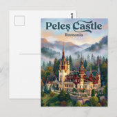 Peleș Castle Romania ポストカード (正面/裏面)