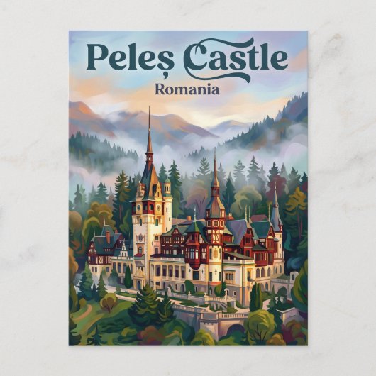 Peleș Castle Romania ポストカード (正面)