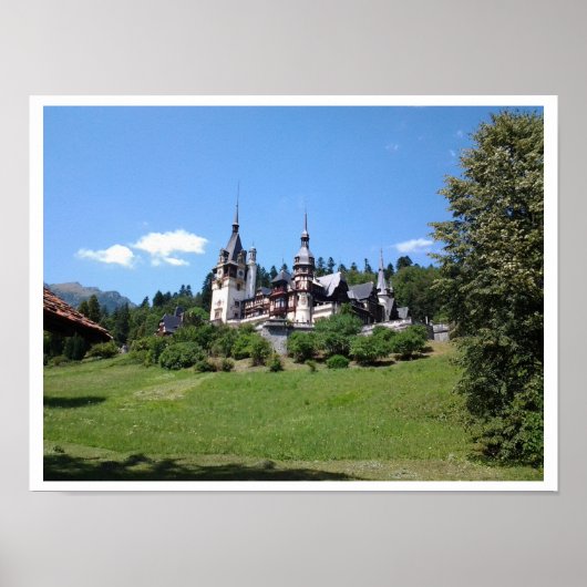 Peles Castle, Sinaia，ルーマニア ポスター (正面)