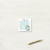 Pelicanのビーチで行うリスト後のノート ポストイット (デスク上)