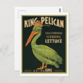 Pelicanクラークスバーグカリフォルニア王のアイスバーグレタス ポストカード (正面/裏面)