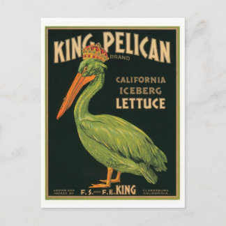 Pelicanクラークスバーグカリフォルニア王のアイスバーグレタス ポストカード