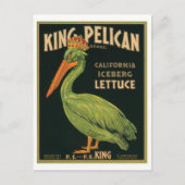 Pelicanクラークスバーグカリフォルニア王のアイスバーグレタス ポストカード (正面)