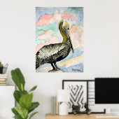 pelican_bird_2 ポスター (ホームオフィス)