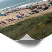 Pelican Bird Gang flying over OBX beach ポスター (角)