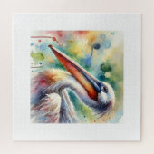 Pelican in Serenity 210724AREF108 - Watercolor ジグソーパズル (横)