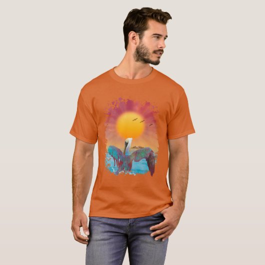 PELICAN ISLAND SUNSET Tシャツ (正面フル)