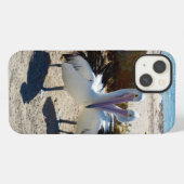 Pelican Love, iPhone 13ケース iPhoneケース (裏面横)