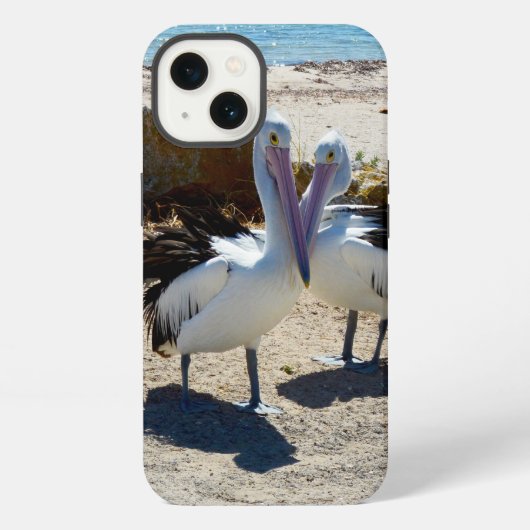 Pelican Love, iPhone 13ケース iPhoneケース (裏面)