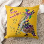 Pelican Mardi Gras Party decor クッション (ブランケット)
