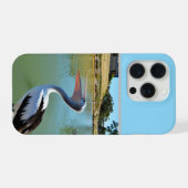 Pelican Singing Out A Storm, iPhoneケース (裏面横)