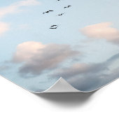 Pelican Sunset Print Poster Paper (Semi-Gloss) ポスター (角)