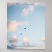 Pelican Sunset Print Poster Paper (Semi-Gloss) ポスター (正面)