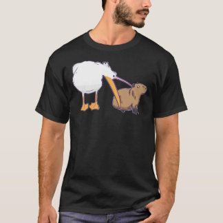 Pelican Tries to Eat Capybara Funny Cute Meme Clas Tシャツ