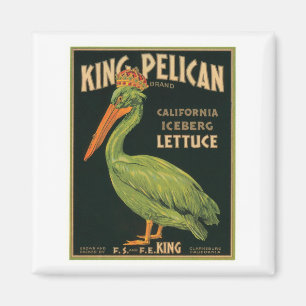 Pelican Vintage Label王 マグネット