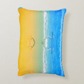 Pelicans Love On The Beach  アクセントクッション (裏面(縦))