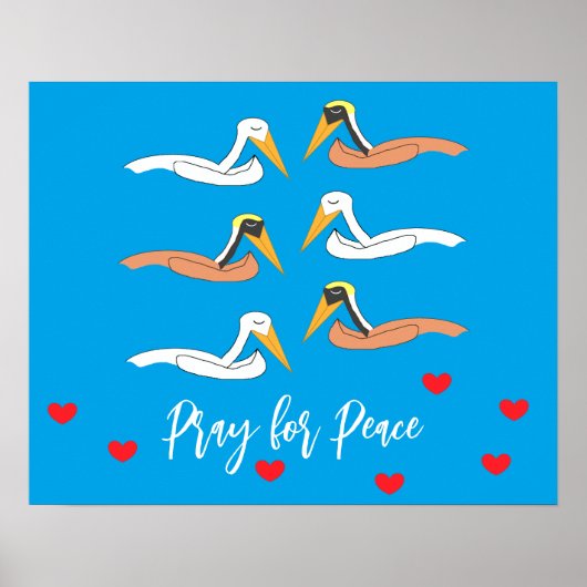 Pelicans Praying for Peace: ポスター (正面)